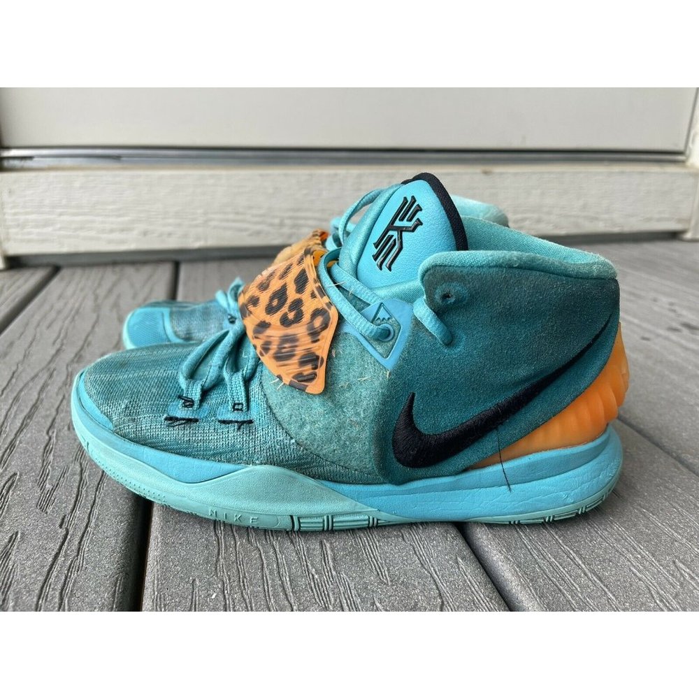 Nike Kyrie 6 Oracle Aqua Basketball Shoes bq5599-300 Boys Size 5y